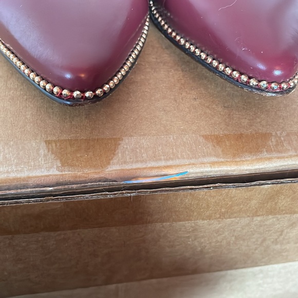 Coach Burgundy Women's Flats - Picture 5 of 5